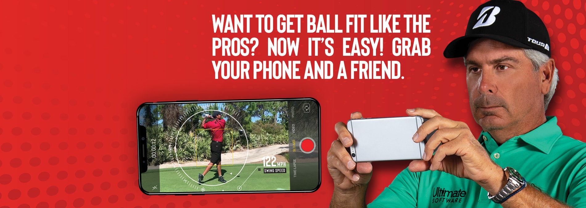 Fred Couples using the VFIT App
