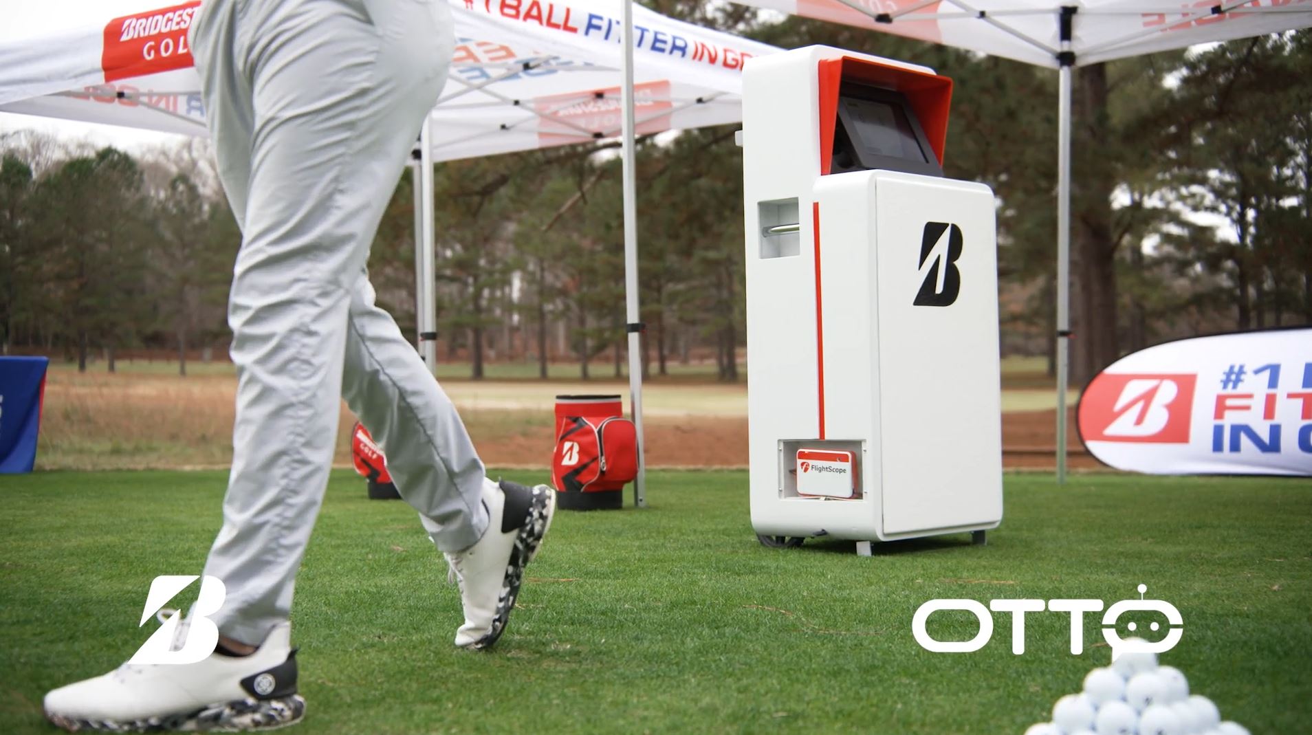 Person hitting on the range with OTTO