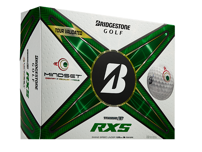 Bridgestone Golf TOUR B RXS MindSet Golf Balls and Box