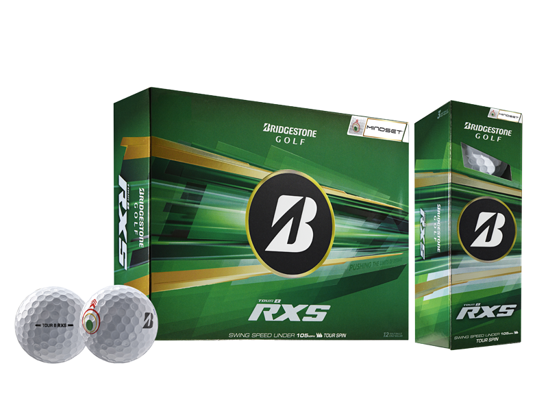 Bridgestone Golf TOUR B RXS MindSet Golf Balls and Box