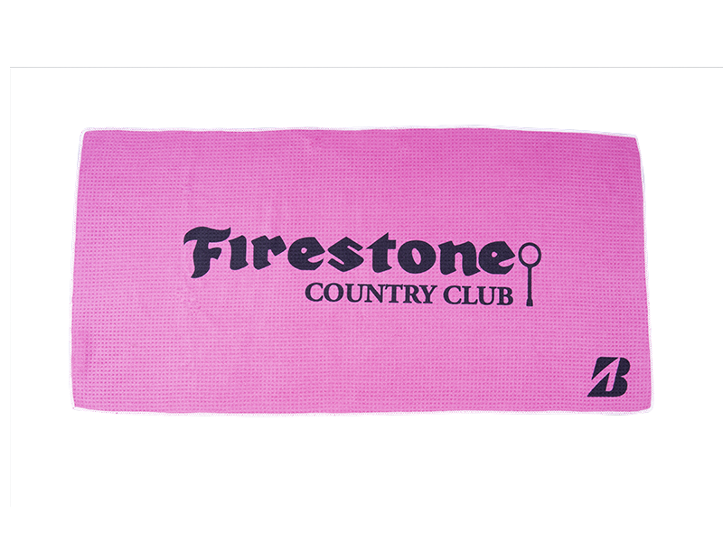 Pink Custom Microfiber Towel (16"x32")