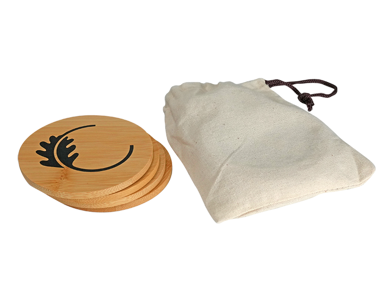 Drink Mat Bamboo Coaster Set